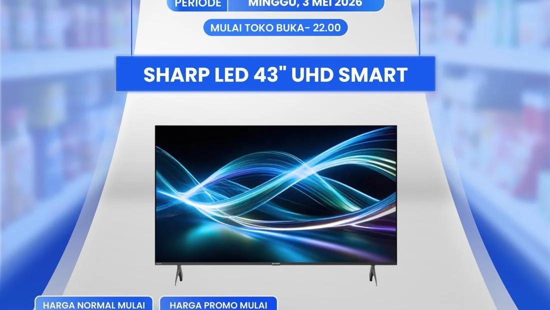 Transmart Full Day Sale: Diskon Hingga 50+20% untuk LED TV & Lainnya