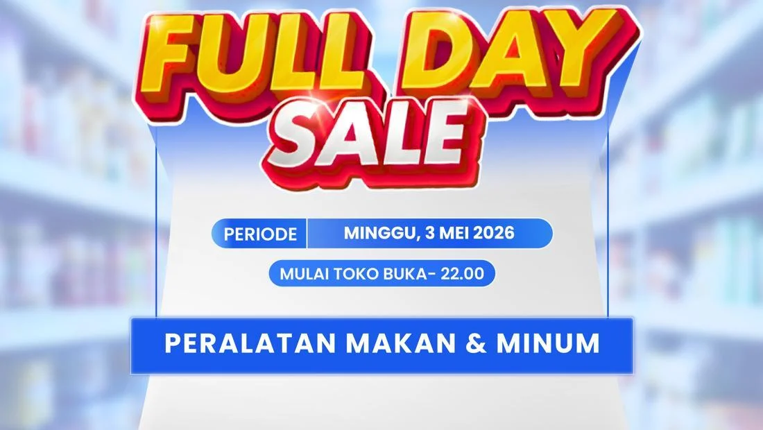 Transmart Full Day Sale: Diskon Menggiurkan Peralatan Makan & Minum