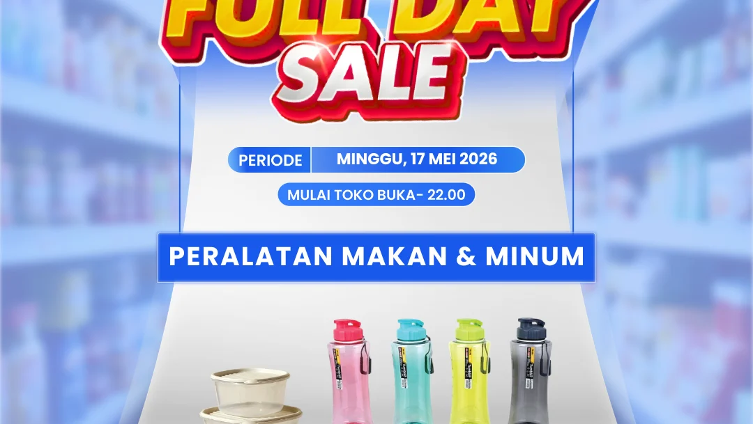 Transmart Full Day Sale: Diskon Peralatan Makan & Minum Mulai Rp12 Ribu