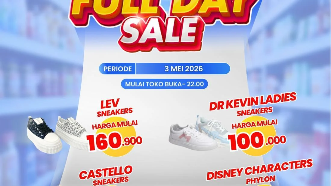Transmart Full Day Sale: Diskon Sneakers & Produk Lain Melimpah!
