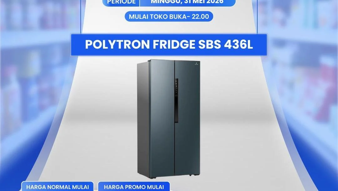 Transmart Full Day Sale: Kulkas Polytron Hemat Jutaan Rupiah!
