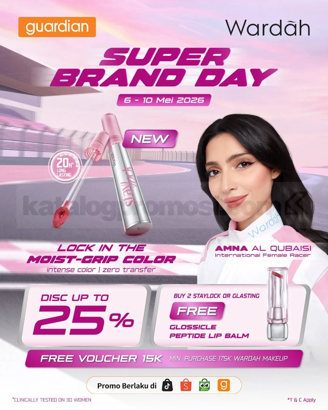 Wardah Super Brand Day: Diskon Lip Staylock Hingga 25%