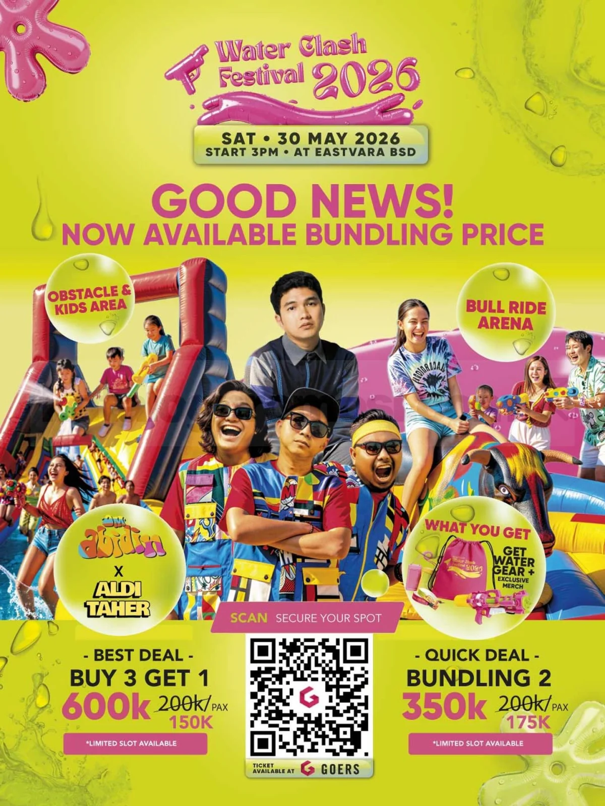 Water Clash Festival Vol. 2: Pesta Air Seru di BSD 30 Mei 2026