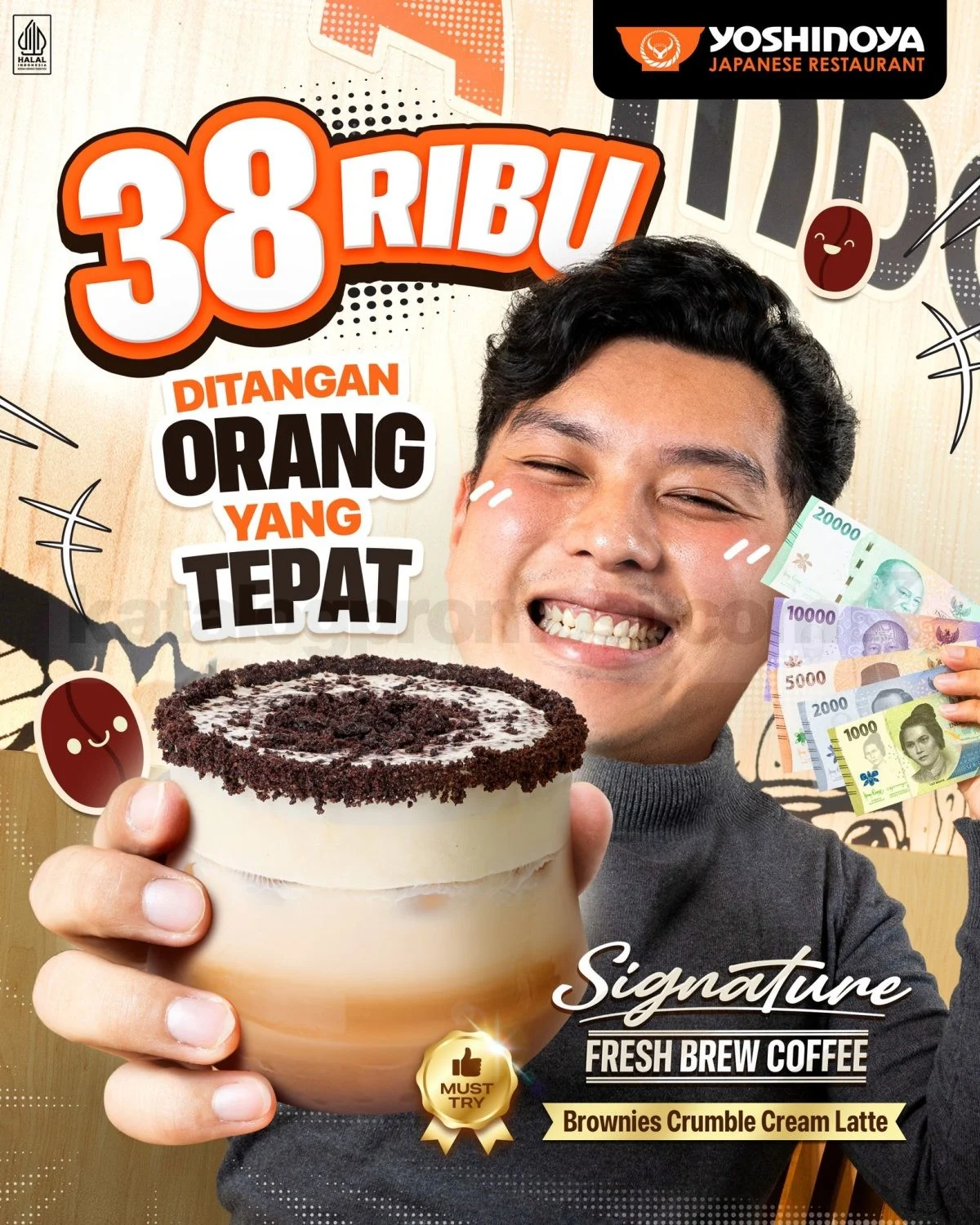 Yoshinoya Hadirkan Kopi Ala Cafe, Mulai 38 Ribu!