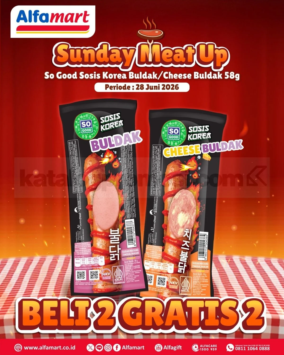 Alfamart: Beli 2 Gratis 2 Sosis Korea, Promo Spesial Akhir Pekan!
