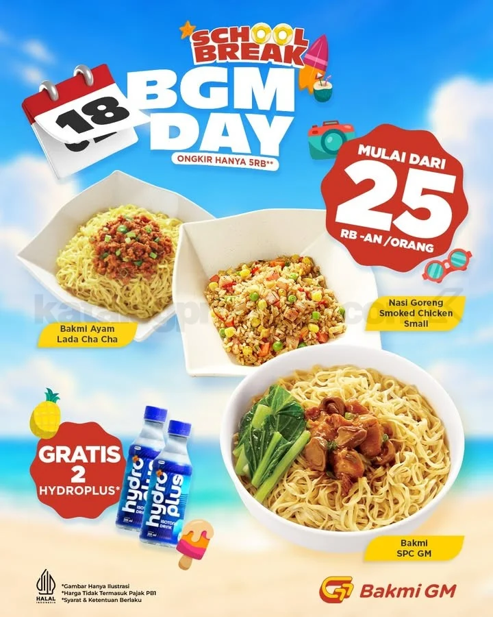 Bakmi GM BGM Day: Paket Hemat Liburan Keluarga Mulai Rp 50.000