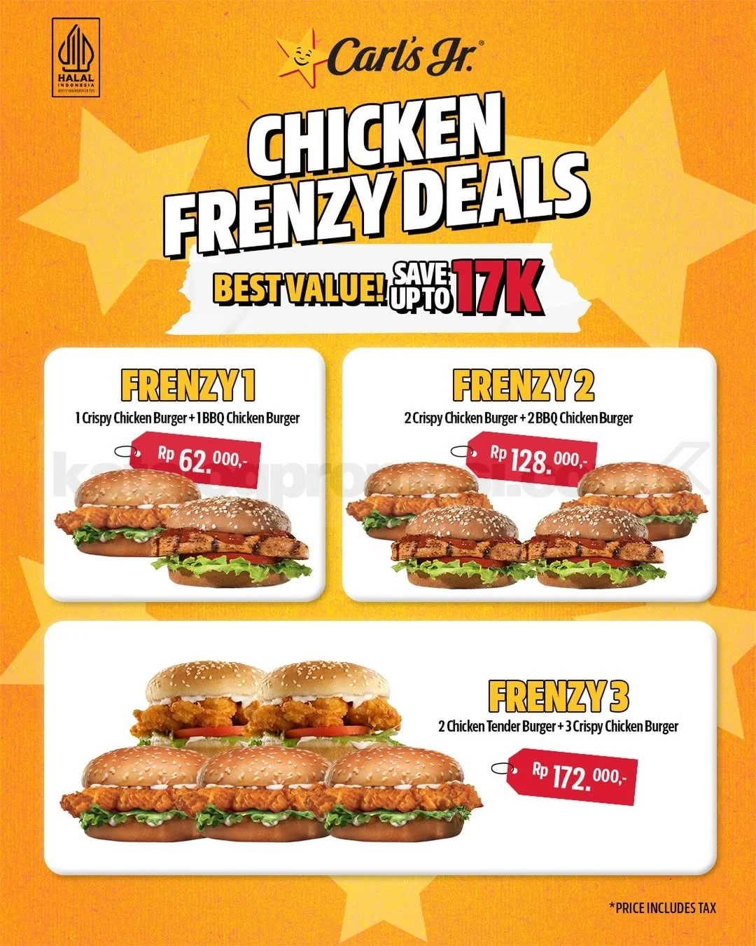 Carl's Jr Tawarkan Paket Hemat Burger Ayam Crispy Mulai Rp 62 Ribu