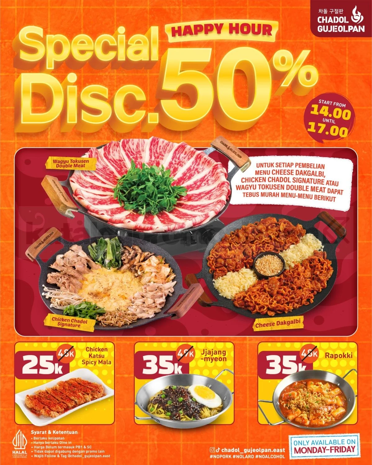 Chadol Gujeolpan: Diskon 50% Makan Hemat Bareng Bestie!