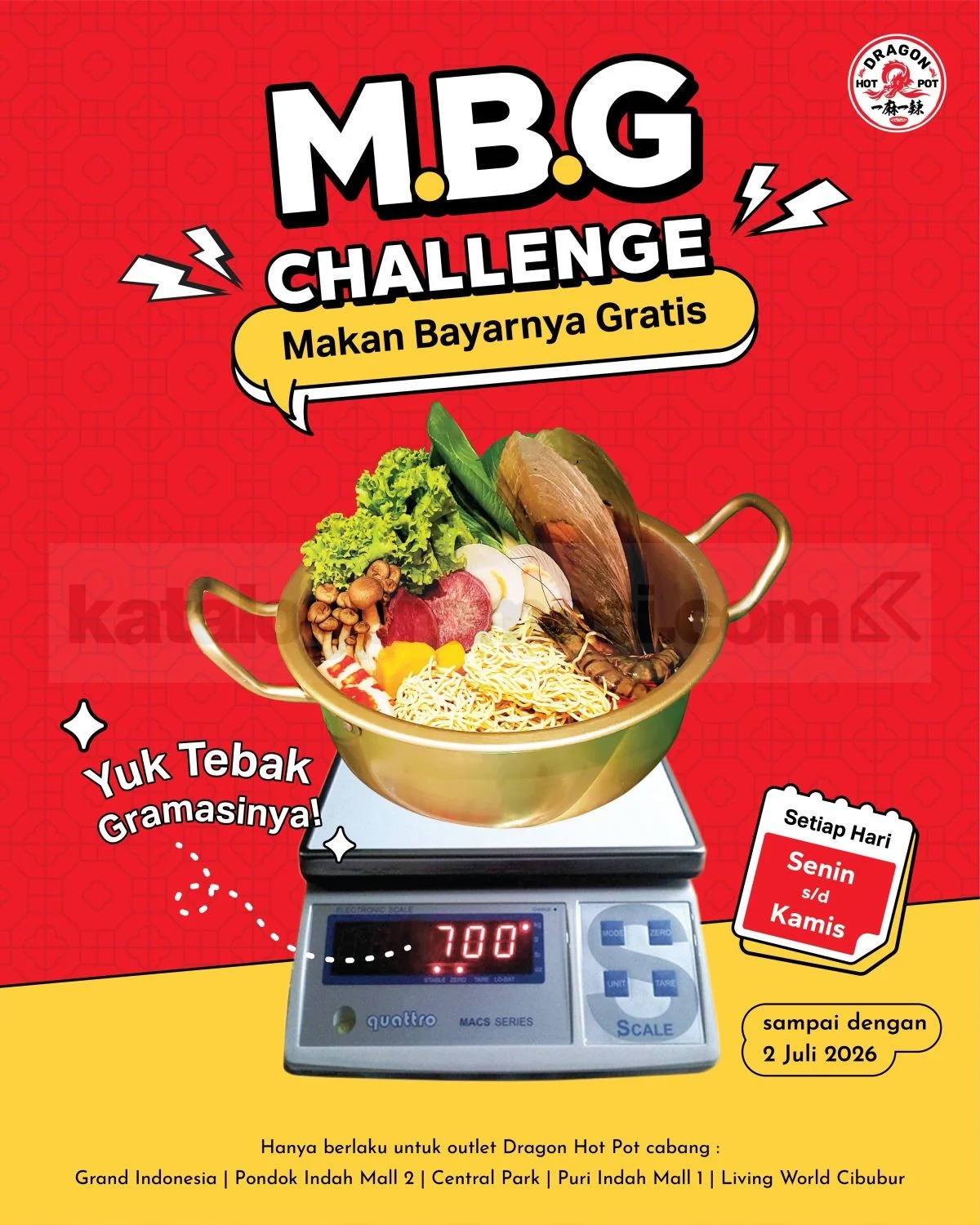 Dragon Hot Pot: Tebak Gramasi, Makan Gratis!