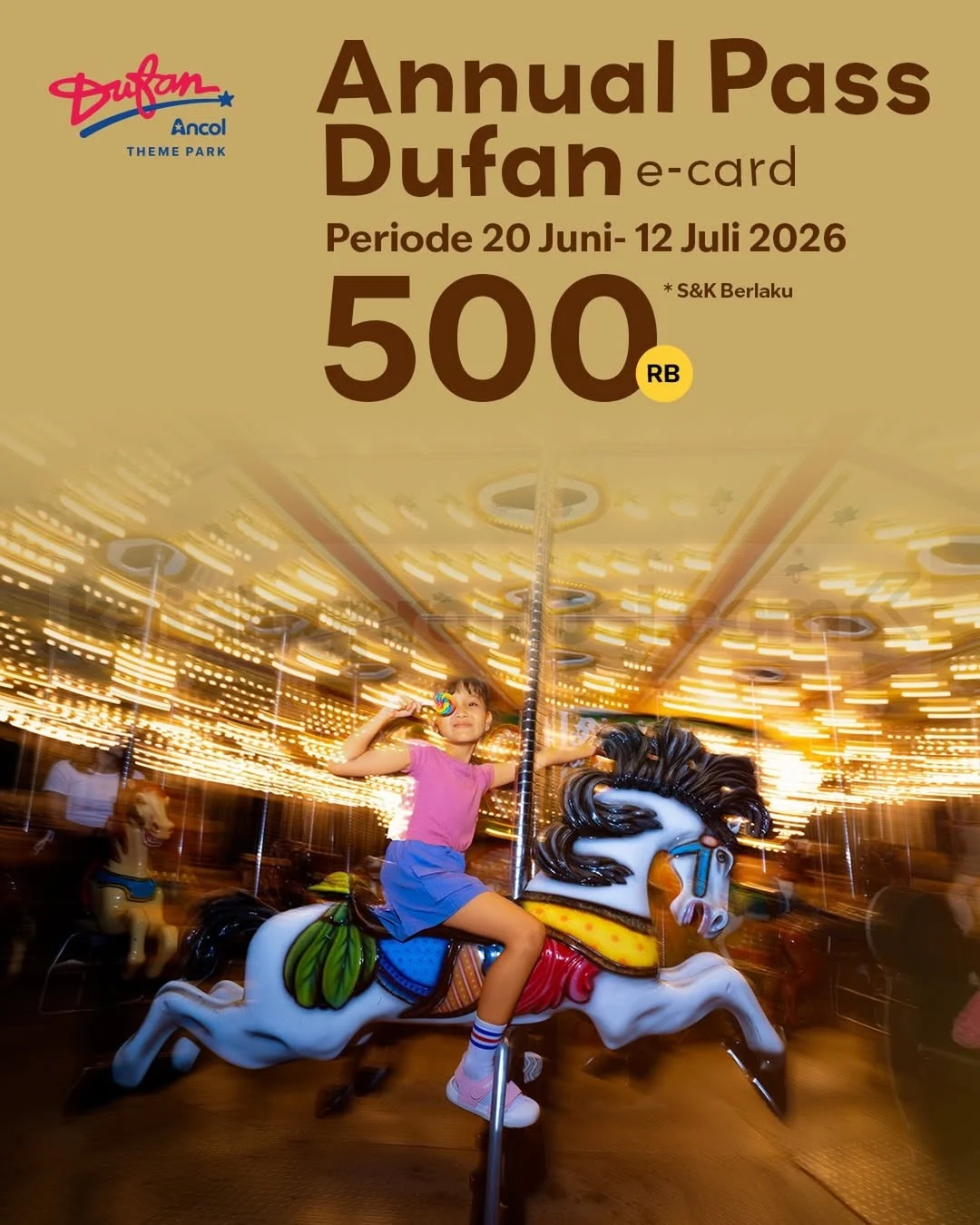 Dufan Tawarkan Annual Pass Rp 500rb, Main Sepuasnya!