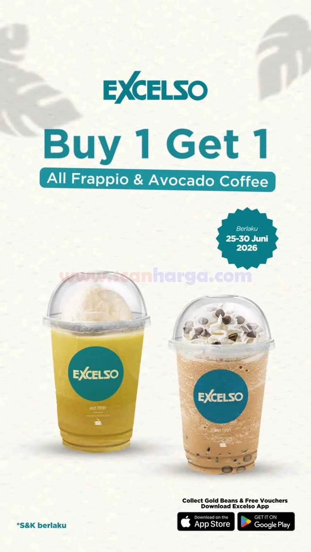 Excelso Payday: Beli 1 Gratis 1 Menu Pilihan Akhir Juni!