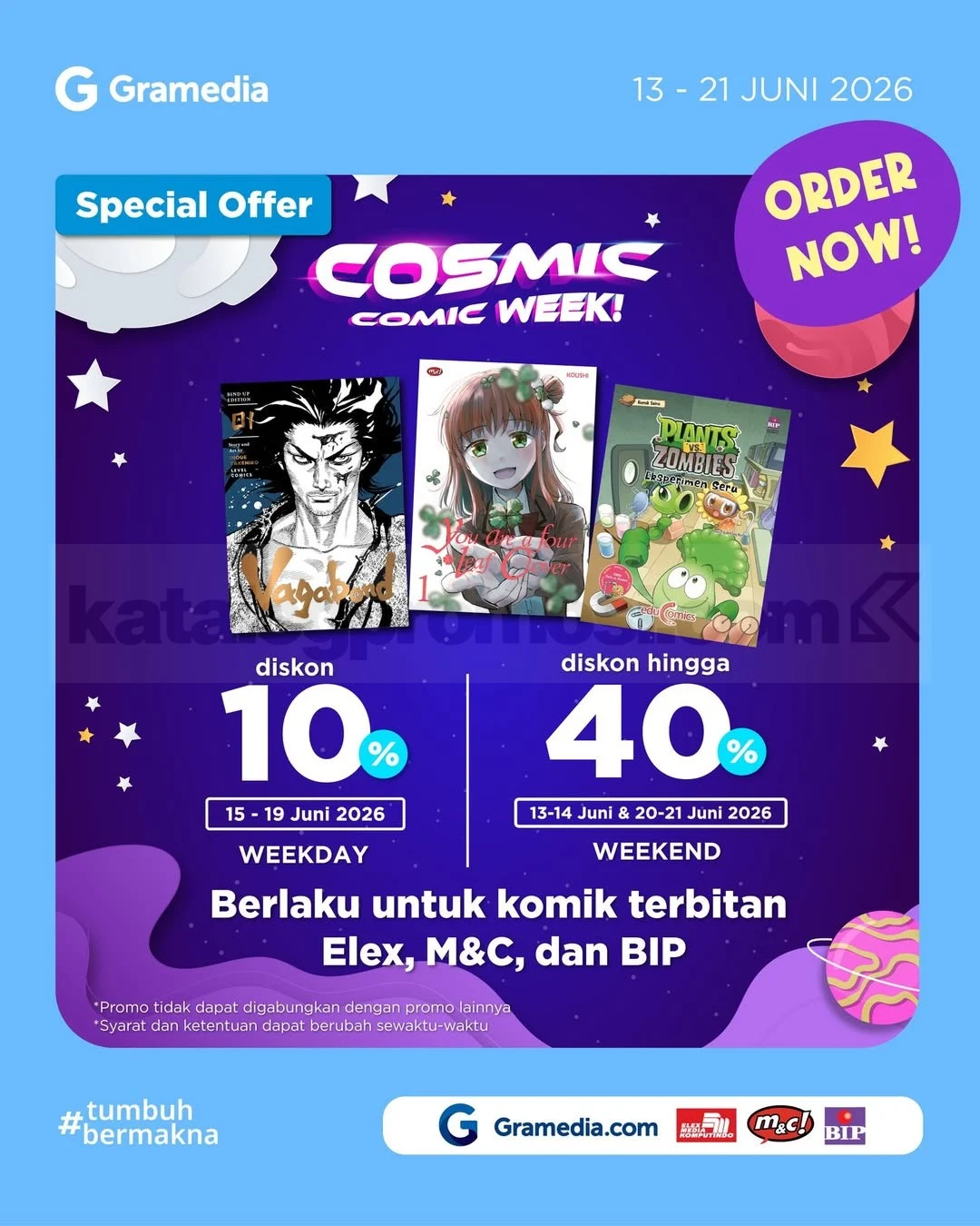 Gramedia: Diskon Cosmic Comic Week hingga 40%