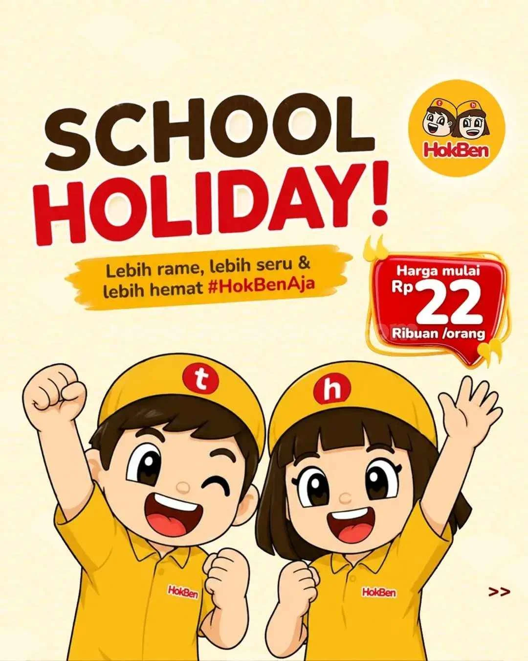 HokBen Tawarkan Paket Hemat Liburan Sekolah Mulai Rp22 Ribu