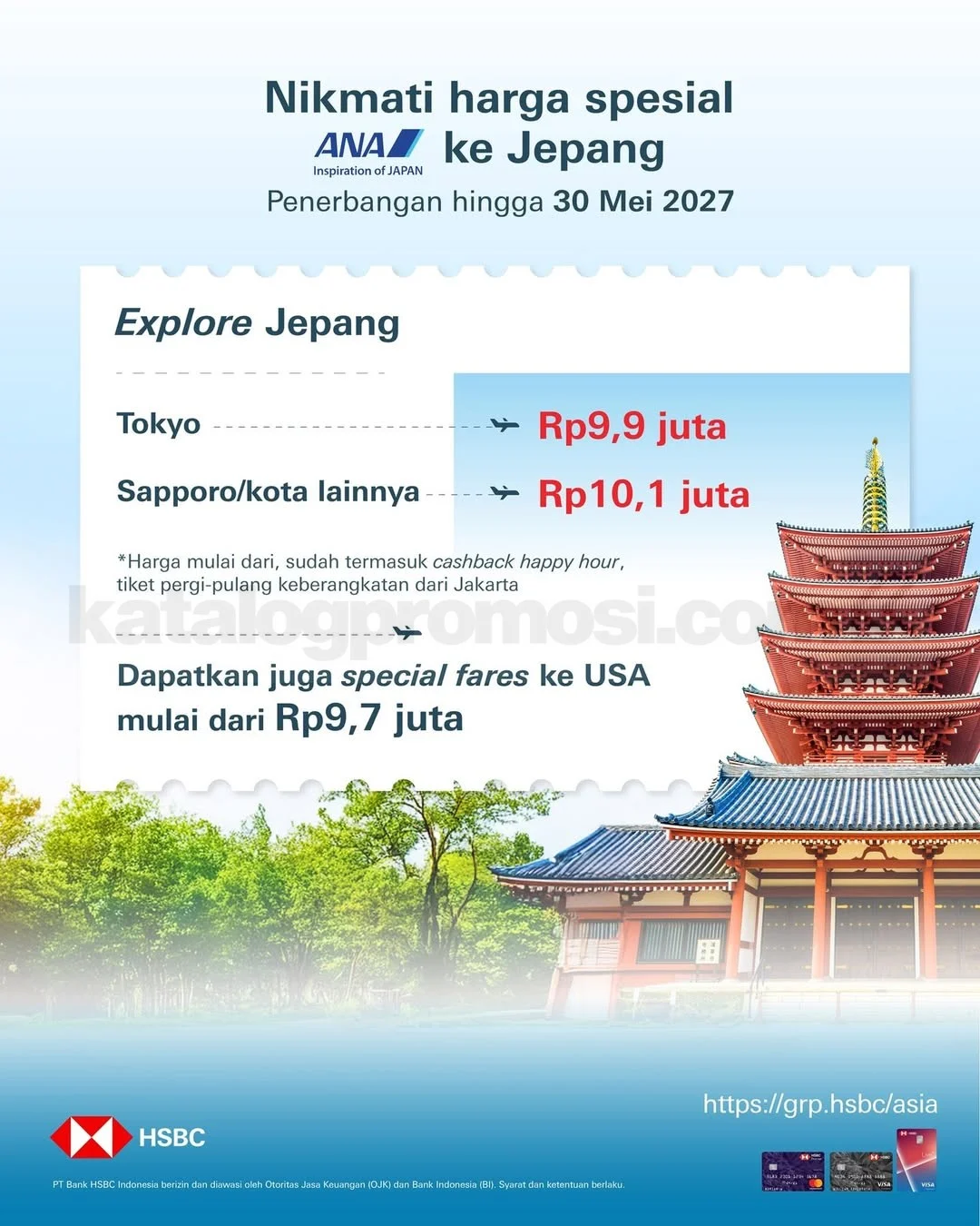 HSBC Travel Fair: Promo Asia di Central Park Mall Juni 2026