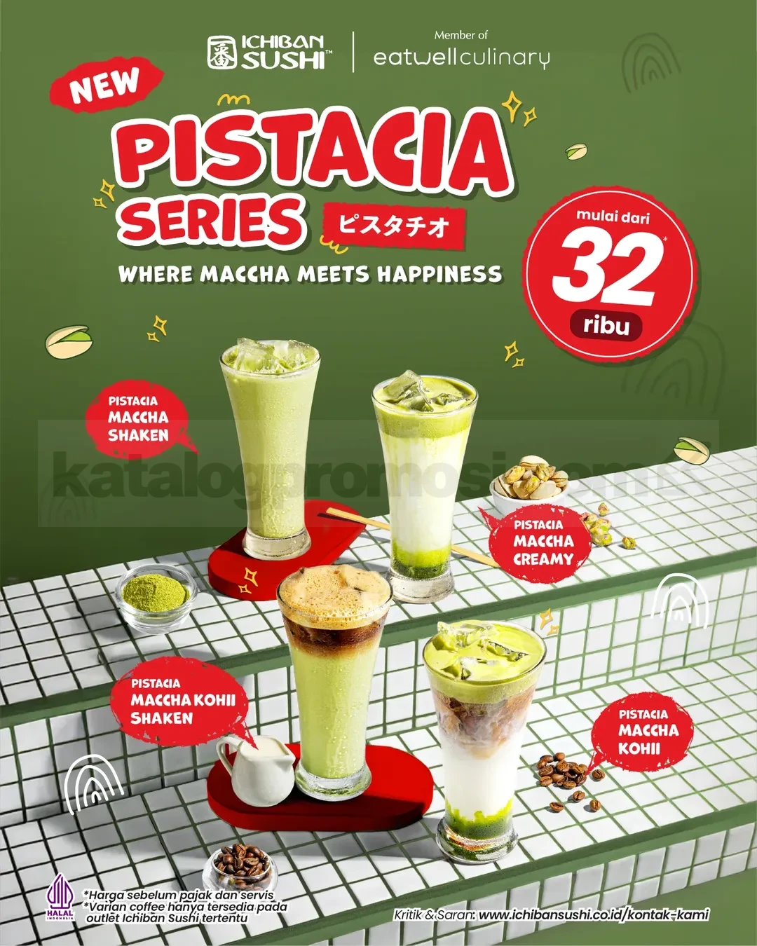 Ichiban Sushi Luncurkan Pistacia Series, Nikmati Sensasi Unik Mulai Rp 32.000