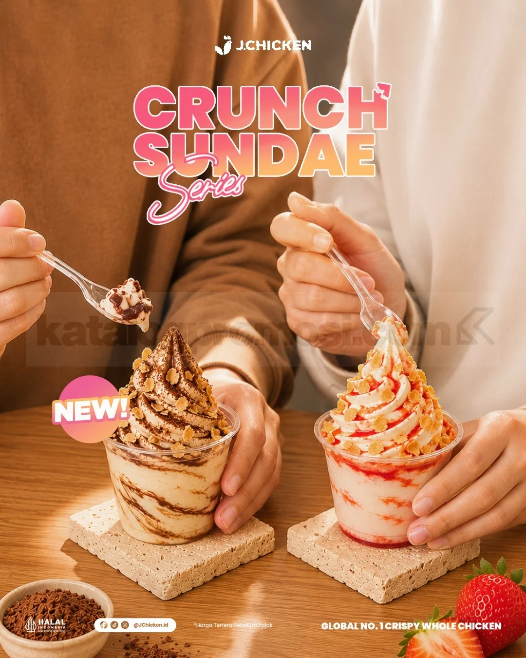 JChicken Hadirkan Crunch Sundae Series, Nikmati Sensasi Crunchy Mulai Rp 9.000!
