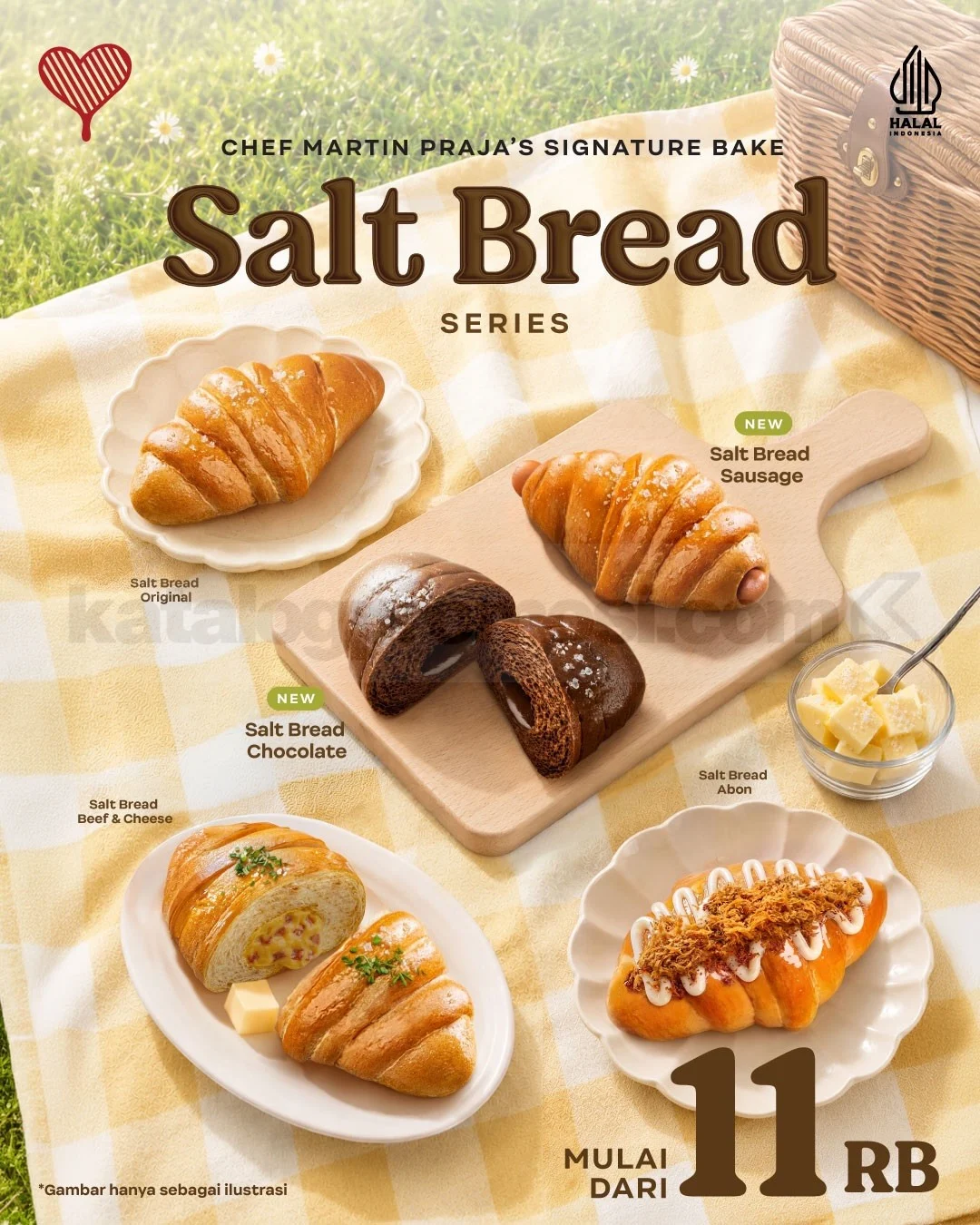 Kopi Kenangan Rilis Salt Bread Series Baru, Mulai Rp 11.000