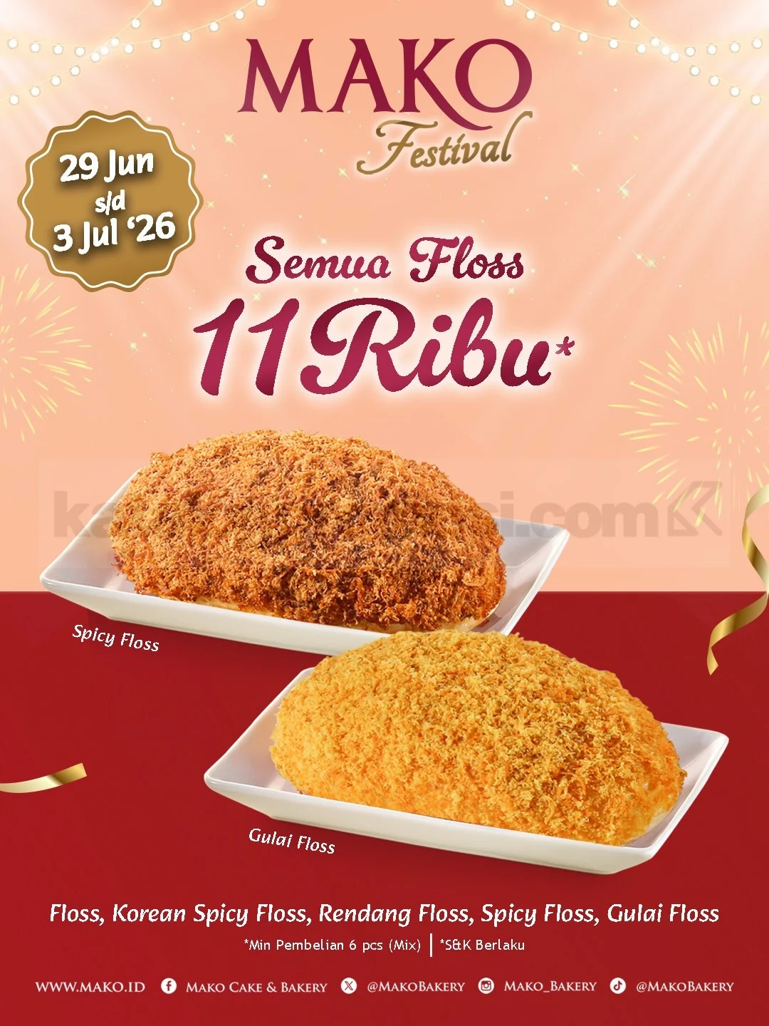 MAKO Festival: Roti, Cake, Cookies Mulai Rp9 Ribu!