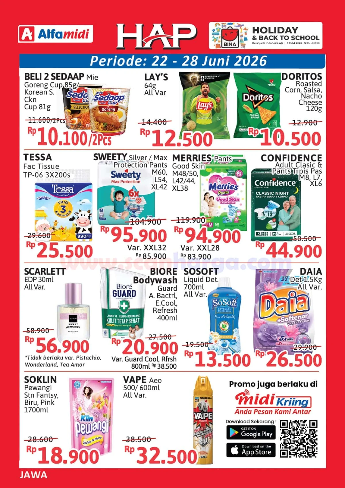 Promo Alfamidi HAP: Hemat Awal Pekan 22-28 Juni 2026