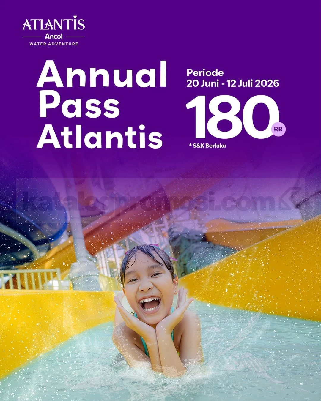 Promo Atlantis Ancol: Annual Pass Rp 180 Ribu, Puas Main Air Sepanjang Tahun!