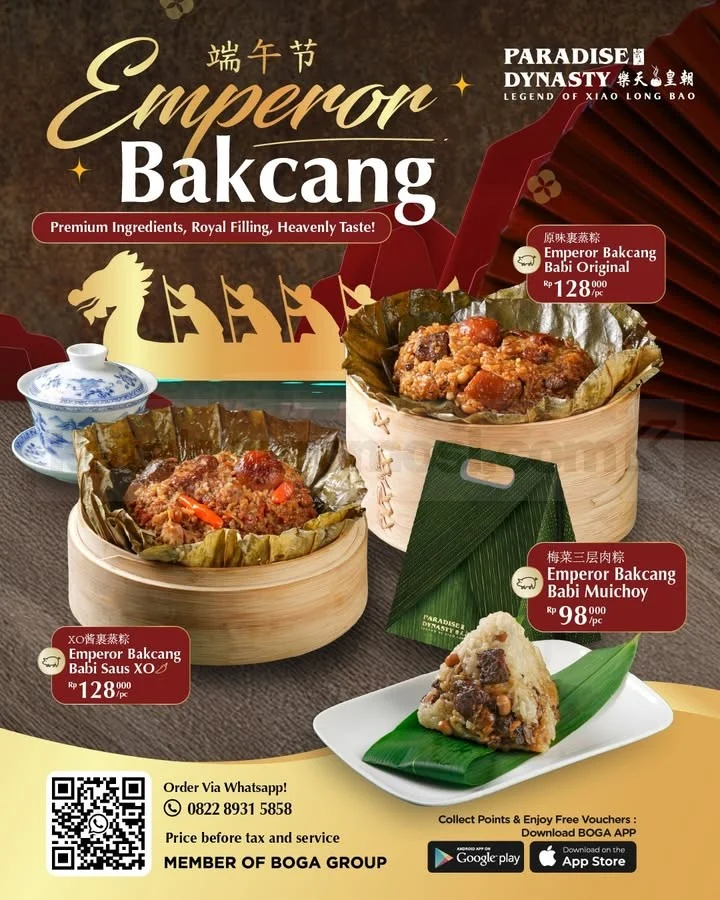 Promo Bakcang Premium Paradise Dynasty, Mulai 98 Ribu