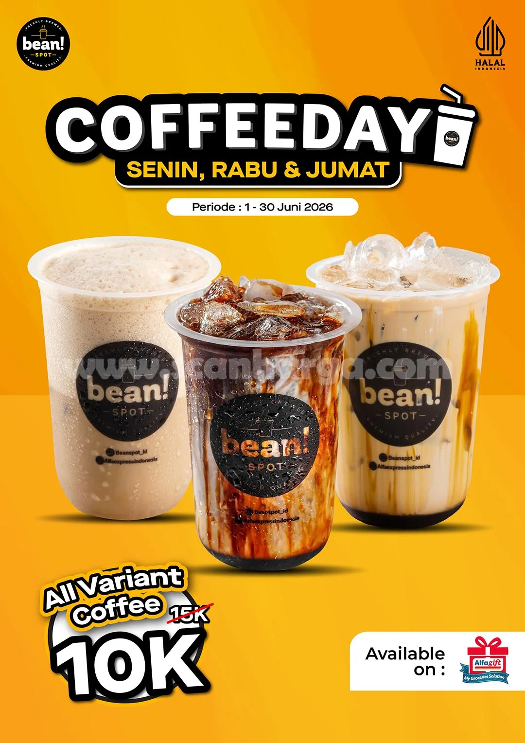 Promo Beanspot: Kopi Nikmat Tiap Senin, Rabu, Jumat Cuma Rp10.000