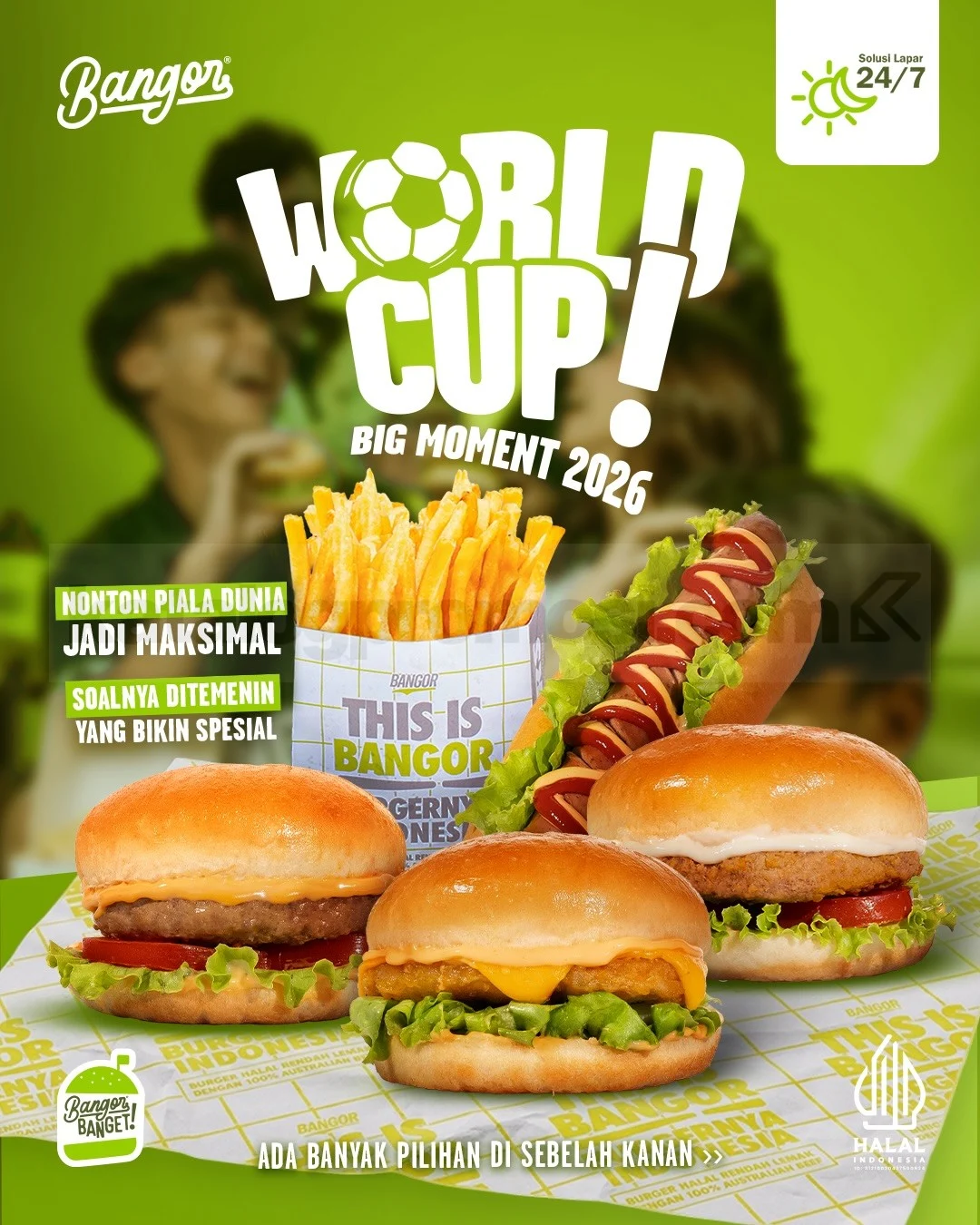 Promo Burger Bangor: Nobar Piala Dunia Makin Seru!