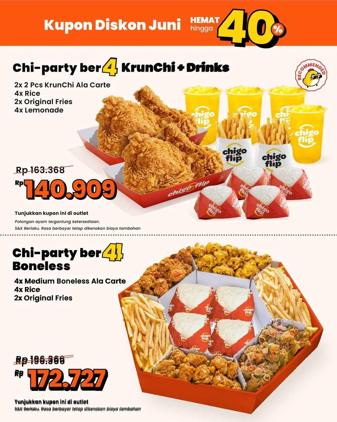 Promo Chigo x Flip: Jajan Hemat Diskon 40% Hingga Akhir Juni