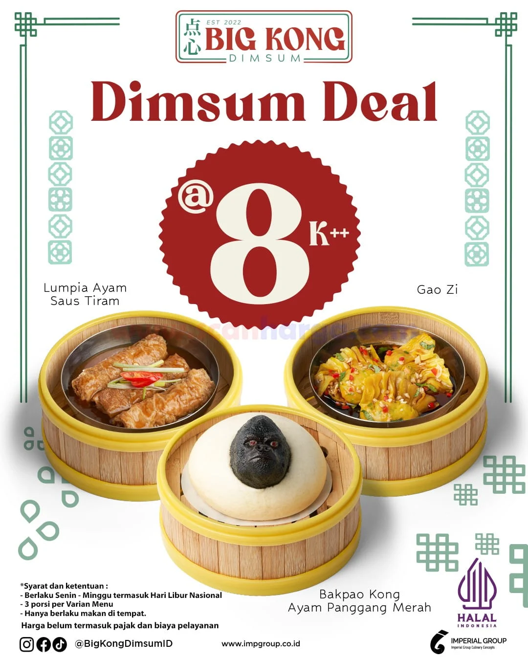 Promo Dimsum Big Kong: Nikmati Citarasa Lezat Mulai Rp 8.000!