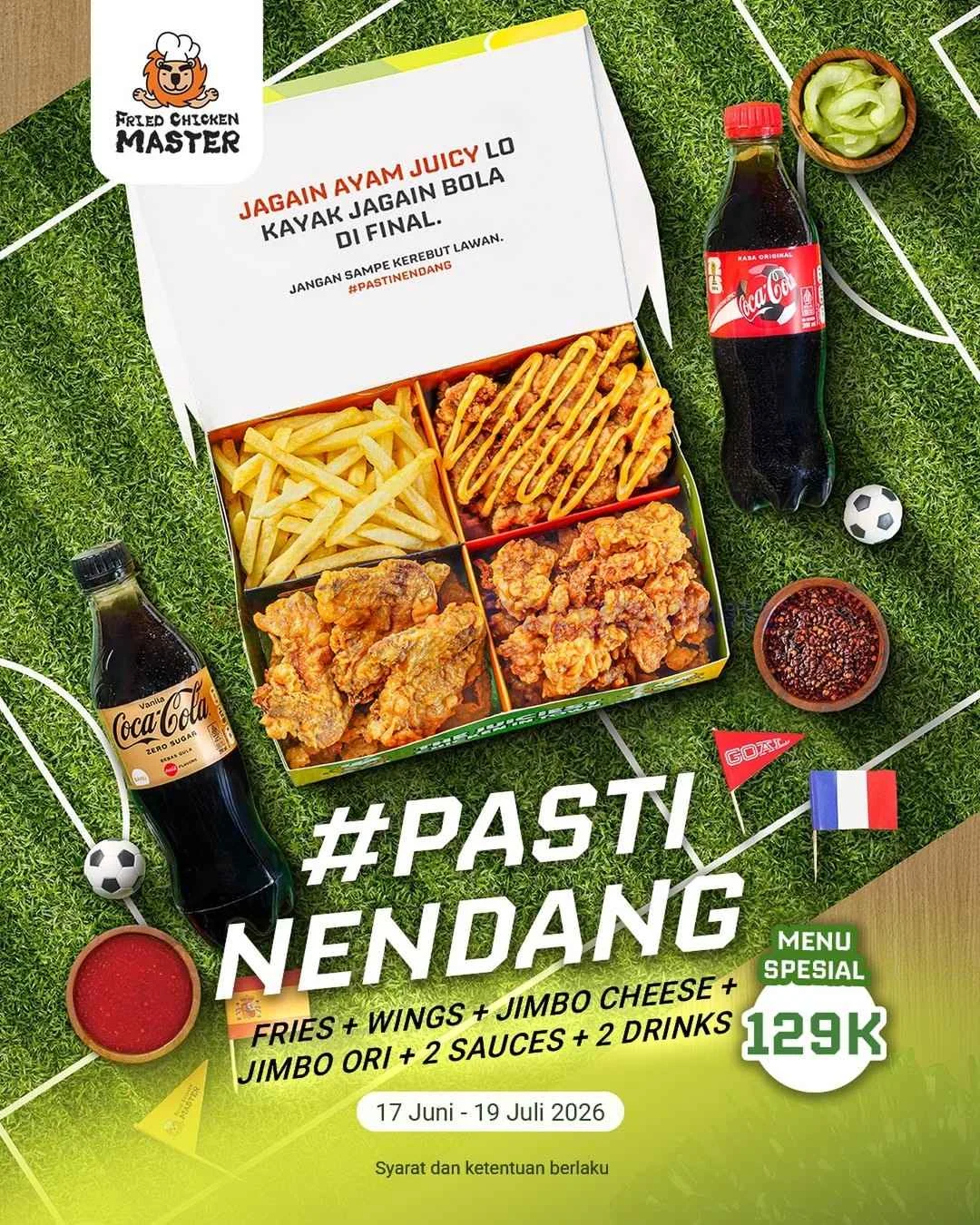 Promo Fried Chicken Master: Paket Sharing Nendang Rp 129.000