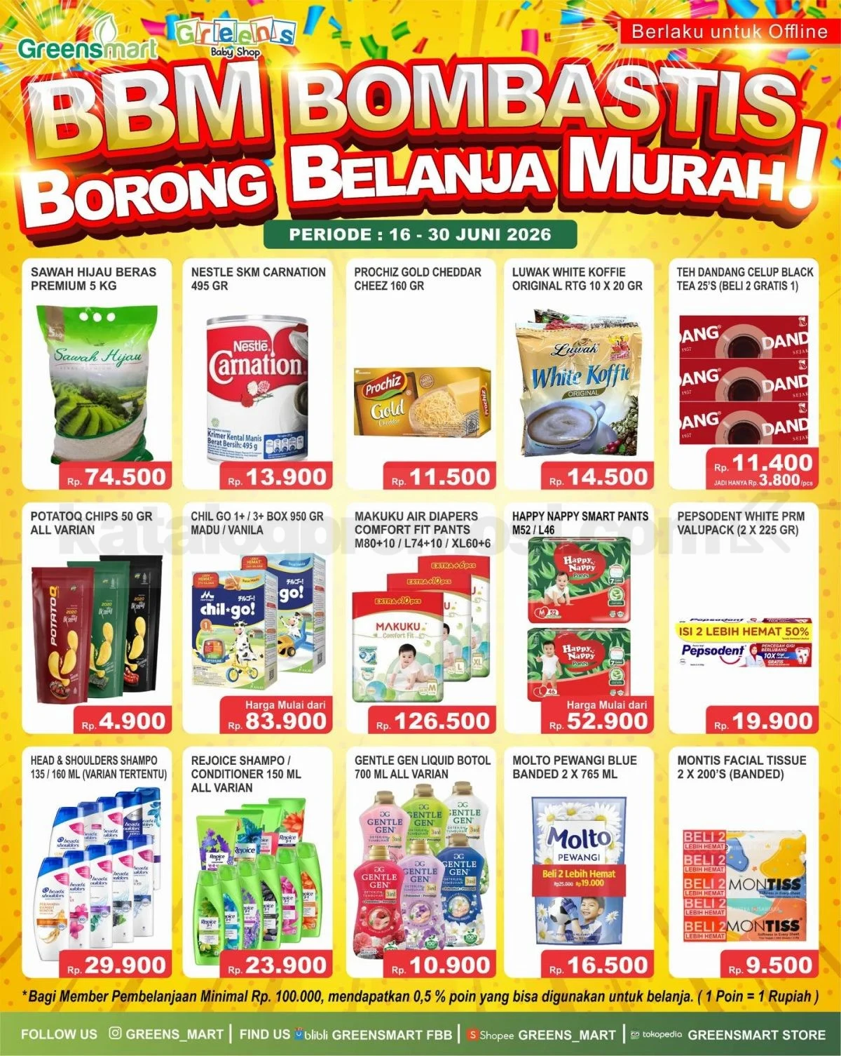 Promo Greensmart Weekly JSM: Diskon Gila 16-30 Juni 2026!