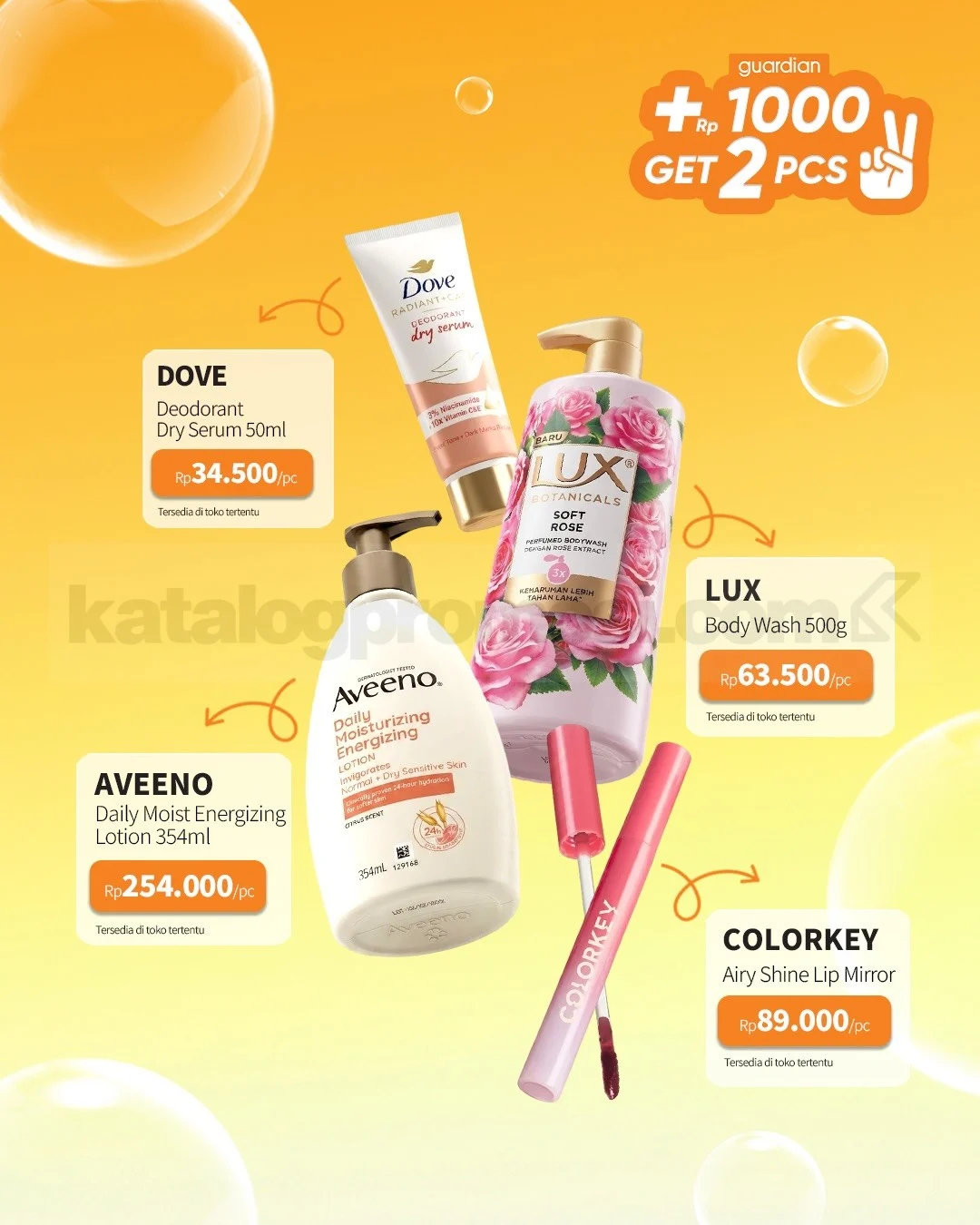 Promo Guardian: Tambah Rp 1.000 Dapat 2 Produk!