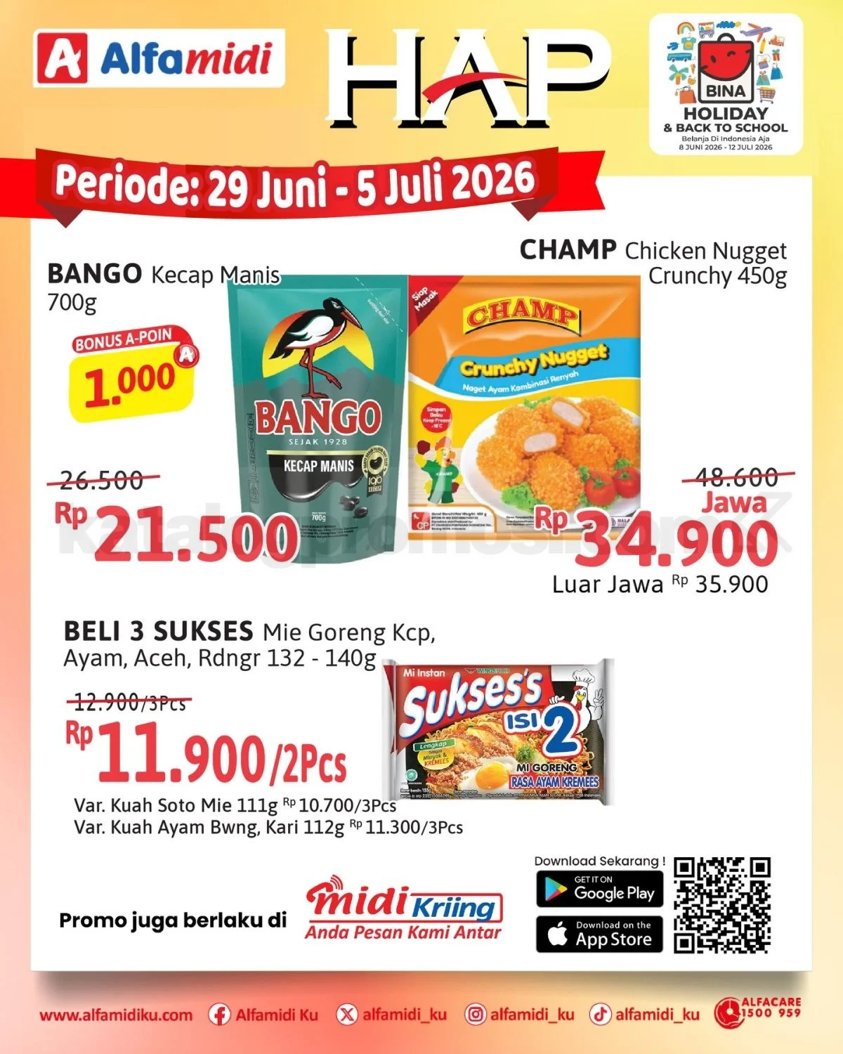 Promo HAP Alfamidi: Hemat Sepekan 29 Juni - 05 Juli 2026