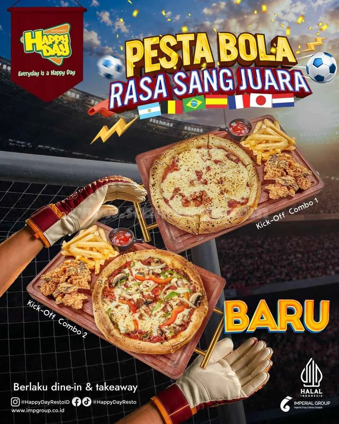 Promo Happy Day: Pesta Bola Combo Hemat Mulai Rp 85 Ribu