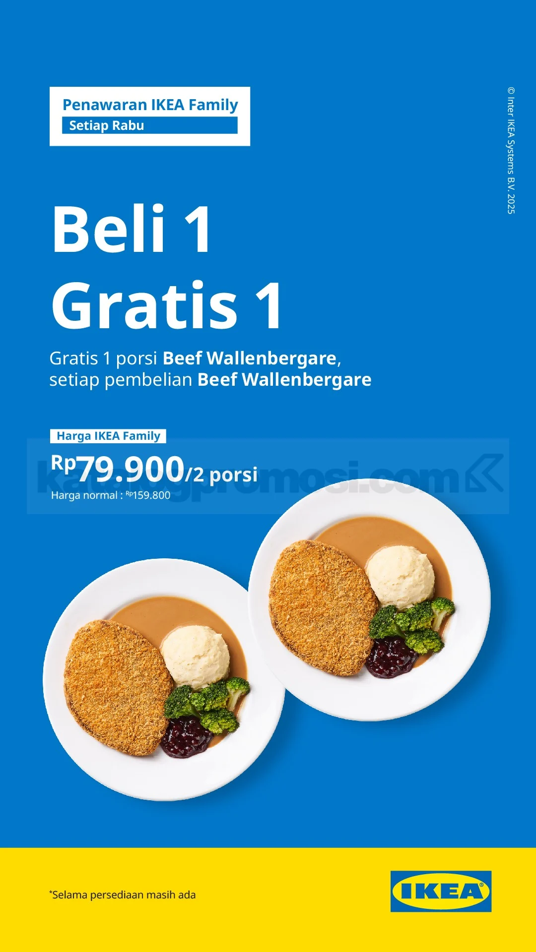 Promo IKEA: Beli 1 Beef Wallenbergare Gratis 1, Juni 2026