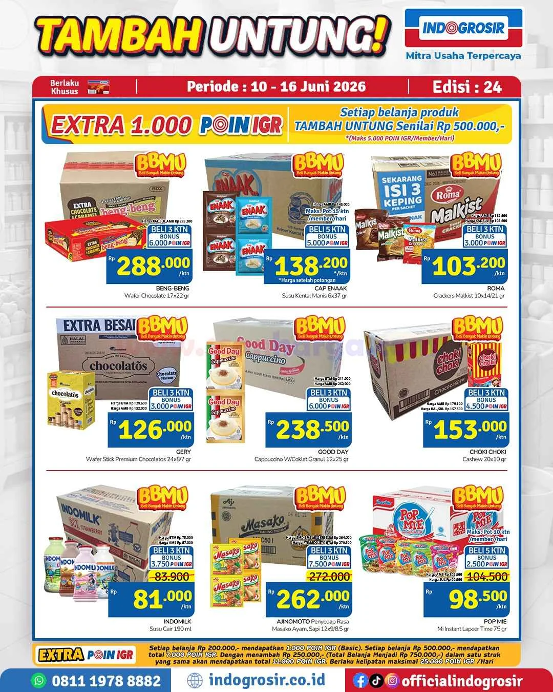 Promo Indogrosir Tambah Untung 10-16 Juni 2026