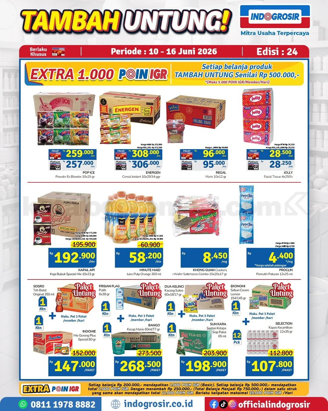 Promo Indogrosir: Untung Berlipat 10-16 Juni 2026!