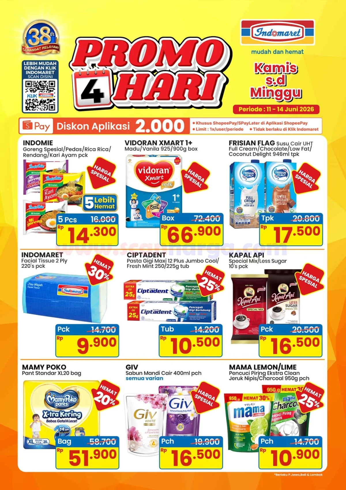 Promo Indomaret 4 Hari: Hemat Besar Kebutuhan Harian 11-14 Juni 2026