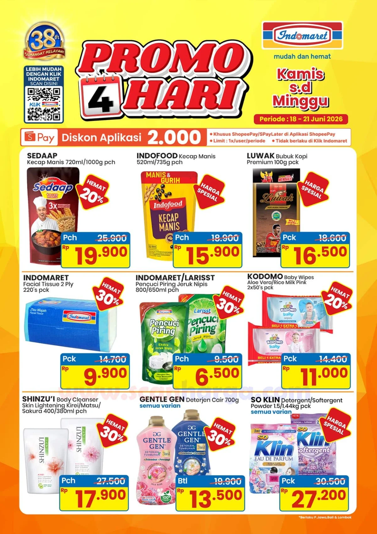 Promo Indomaret 4 Hari: Hemat Kebutuhan Pokok 18-21 Juni 2026