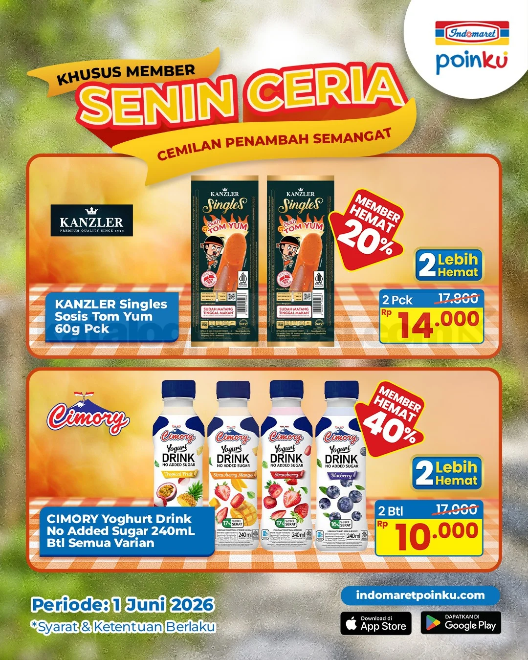 Promo Indomaret: Beli 2 Hemat, Member Poinku Untung!