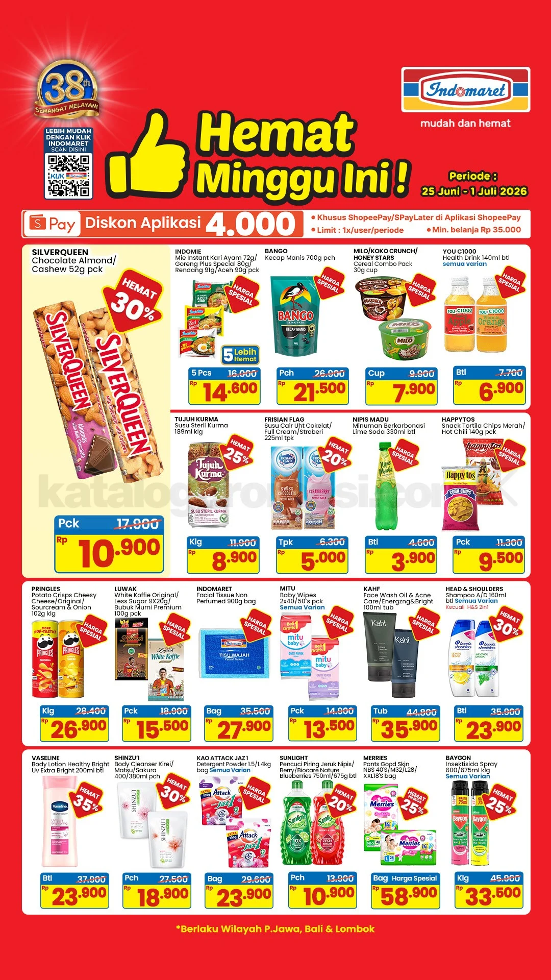 Promo Indomaret Hemat Bangeet 25 Juni - 01 Juli 2026