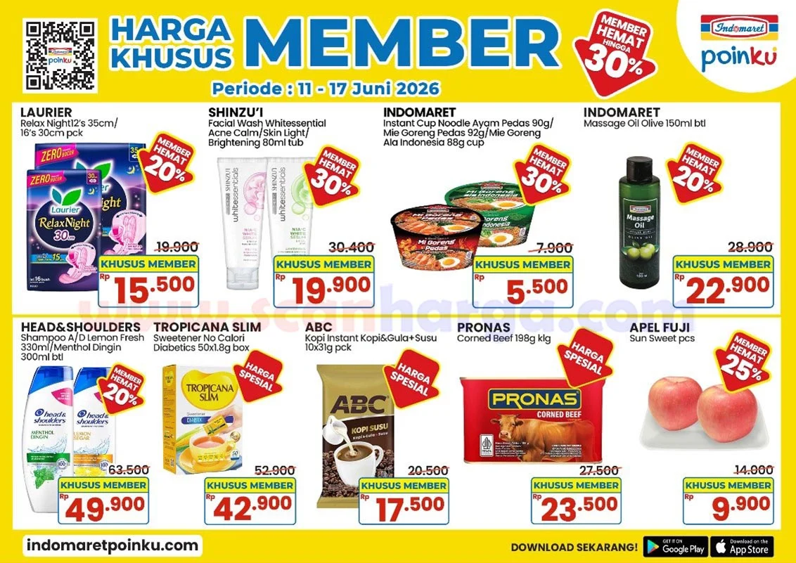 Promo Indomaret: Hemat Hingga 30% Khusus Member 11-17 Juni 2026