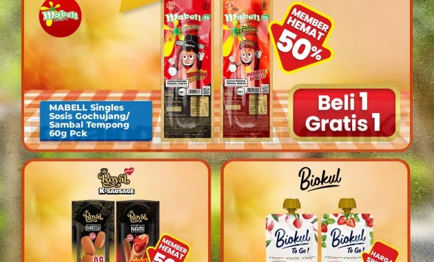 promo indomaret senin ceria b1g1 sosis biokul murah
