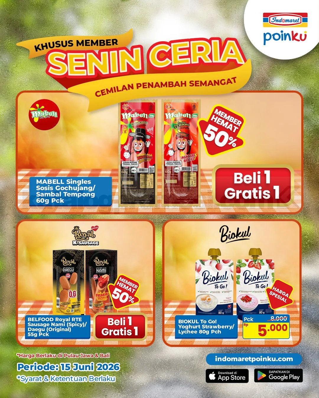 Promo Indomaret: Senin Ceria B1G1 Sosis & Biokul Murah!