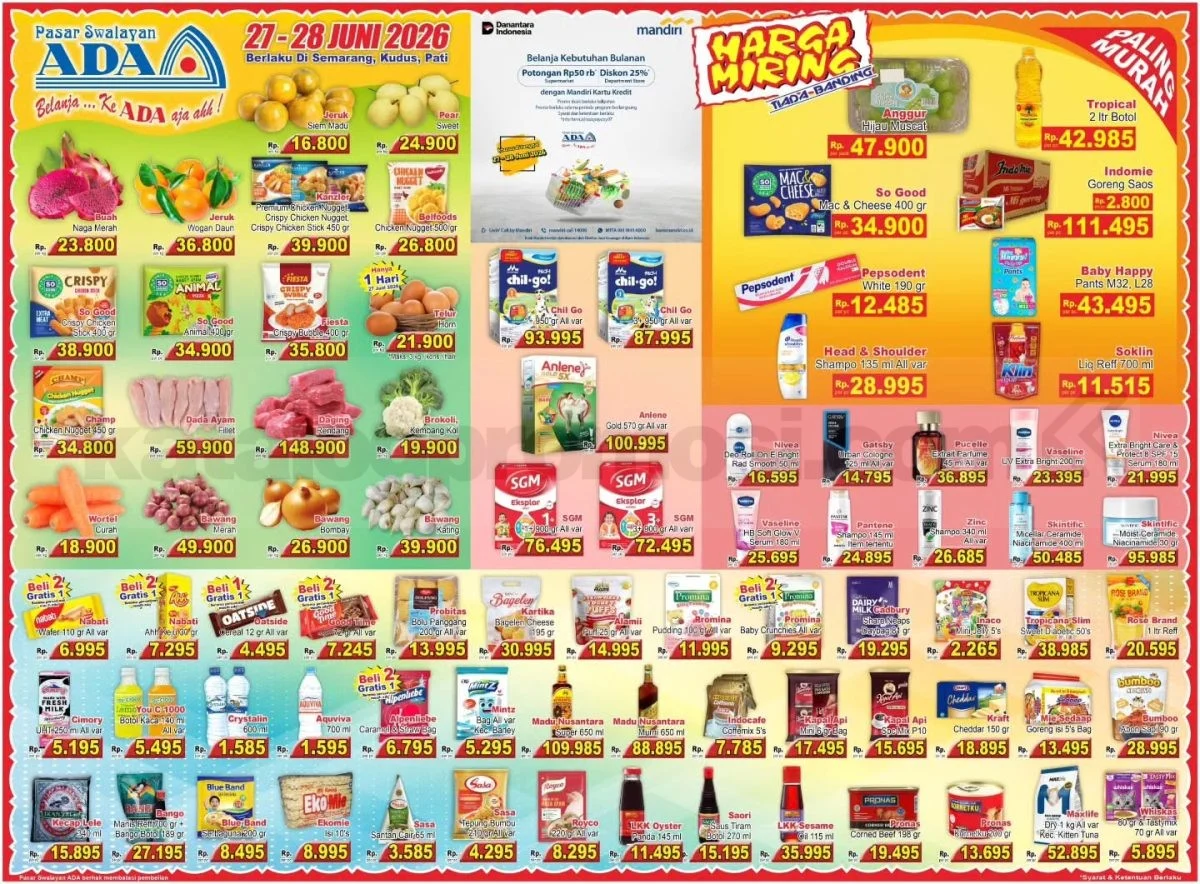 Promo JSM ADA Swalayan 27-28 Juni 2026: Harga Miring!