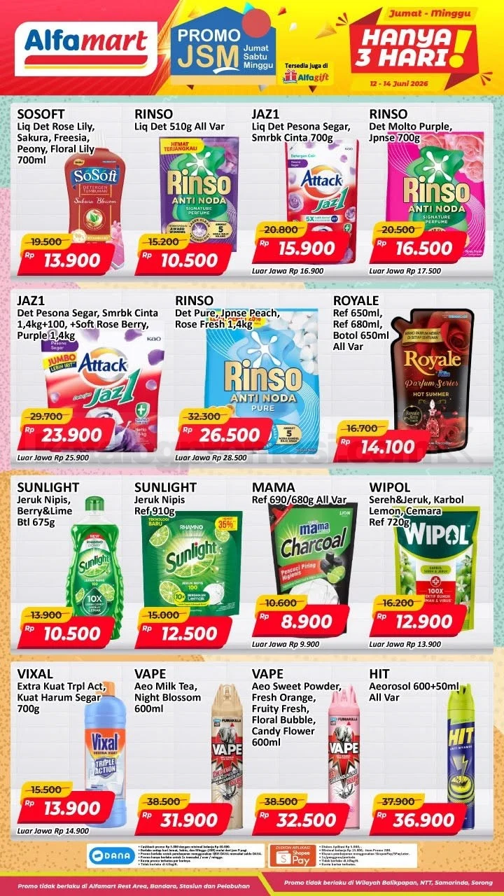 Promo JSM Alfamart 12-14 Juni 2026: Diskon Heboh & Hemat Belanja Akhir Pekan