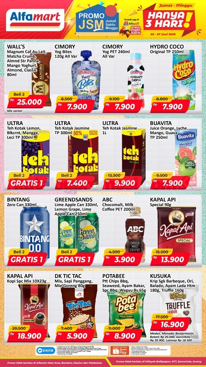 Promo JSM Alfamart 5-7 Juni 2026: Hemat Belanja Akhir Pekan