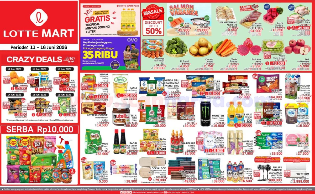 Promo JSM Lottemart: Hemat Belanja 11-14 Juni 2026