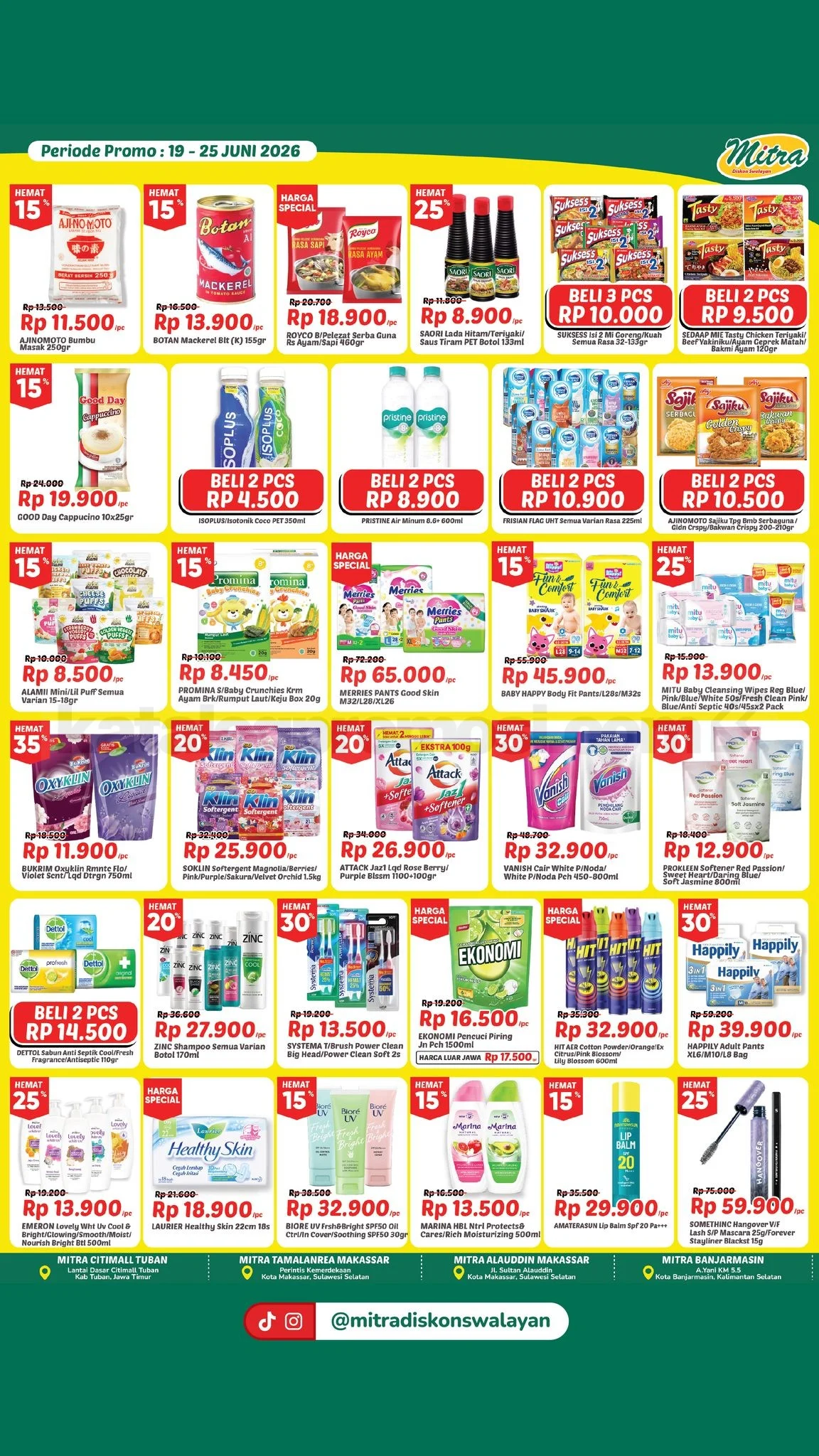 Promo JSM Mitra Diskon Swalayan: Diskon Akhir Pekan 19-25 Juni 2026