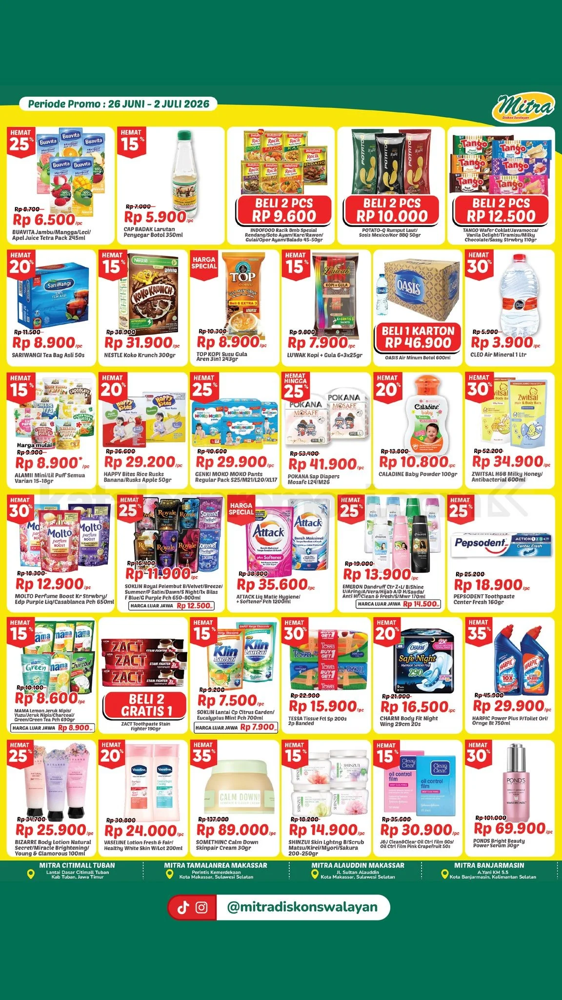 Promo JSM Mitra Diskon Swalayan: Hemat Akhir Pekan 26 Juni - 2 Juli
